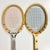 Tan Vintage Americana Boho Chic Wood Wilson Tennis Rackets Decorative Wall Objects - Set of 2. For Sale - Image 8 of 12