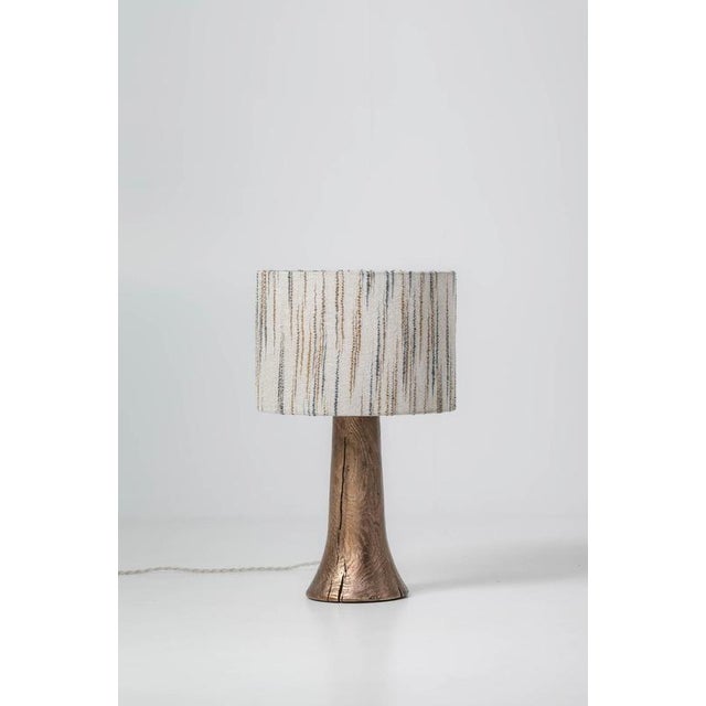 Pomo fl5s-33 bronze lamp by jeroen de ruddere dimensions: d 33 x h 56 cm materials: solid bronze, pomo textile. All pieces...