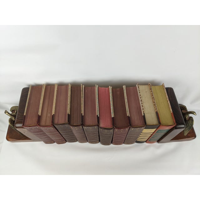 1950s Reader’s Digest Burgundy & Gold Gilt Decorative Books - Set of 10 For Sale - Image 11 of 11