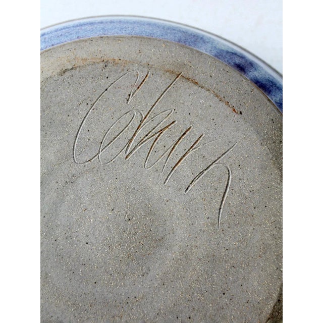 Vintage Studio Pottery Serving Platter For Sale - Image 11 of 12