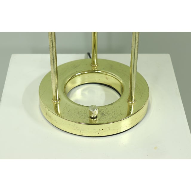 Gold Mid-Century Modern Saturn Lamp attributed to Robert Sonneman for George Kovacs, 1980s For Sale - Image 8 of 11
