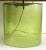 Vintage Stray Dog Design Contemporary Style Handblown Art Glass Lamp With Blue Tole/Metal Drum Shade For Sale - Image 4 of 12