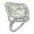 Mid 20th Century Gia 4.30 Carat Old Mine Kite Diamond Platinum Engagement Ring, Size 6.5 For Sale