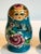 Set of 5 Mint Condition Vintage Hand-Painted Matryoshka Nesting Dolls, 5-Piece Green Laquer With Gold Black and Red Accents For Sale In Seattle - Image 6 of 14