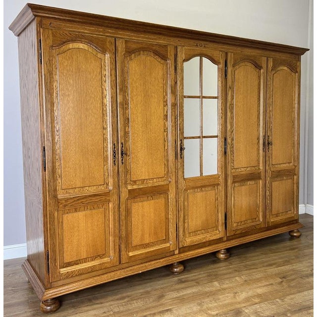 Vintage French Style Wardrobe in Oak For Sale - Image 10 of 10