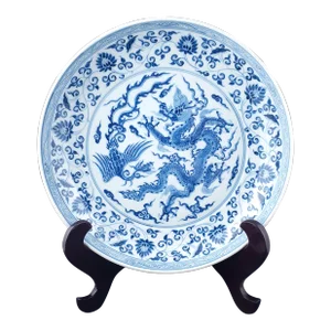 Chinese Porcelain Dragon and Fenghuang Bowl