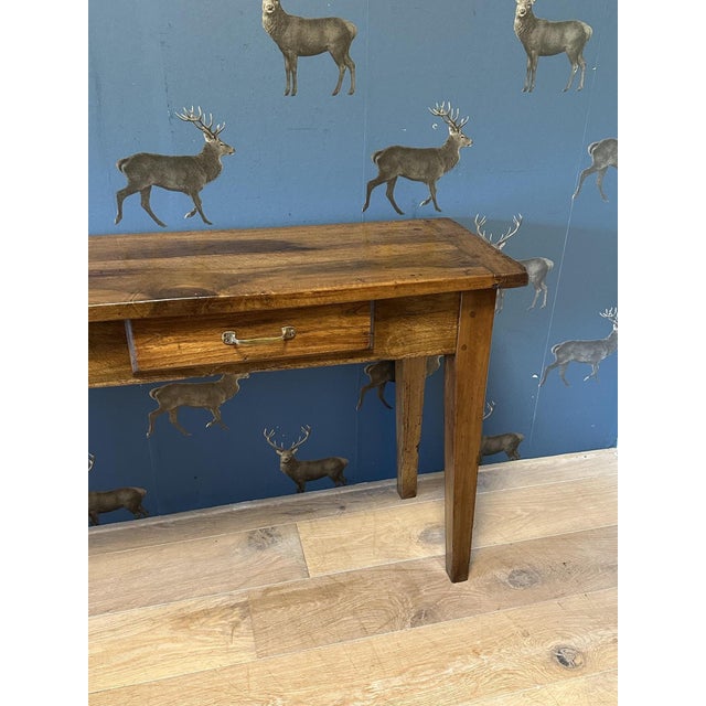 Antique Console Table in Walnut, 1800s For Sale - Image 5 of 10
