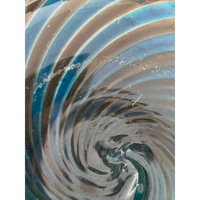 Glass 1985 Paolo Venini "Canne Retorte" Murano Vase, Italy For Sale - Image 7 of 11