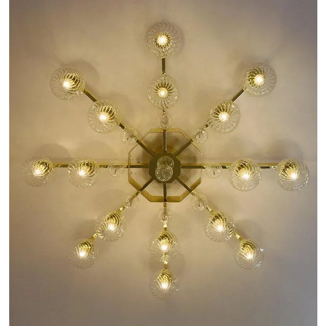 Fabio Ltd 21st Century Modern Murano Flush Mount by Fabio LTD For Sale - Image 4 of 10