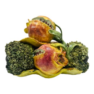 Vintage Italian Majolica Centerpiece For Sale