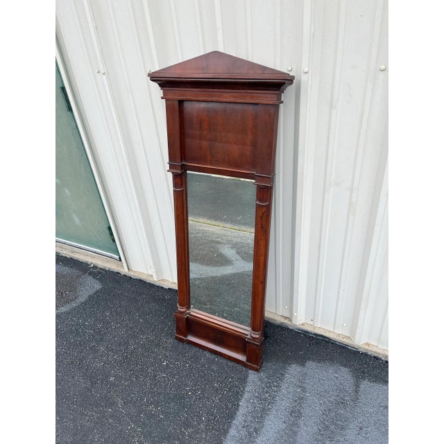 19th Century Empire Mahogany Framed Pier Mirror For Sale - Image 6 of 12