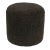 1980s Limited Edition Custom Modern Pouf in Black Faux Shearling For Sale - Image 5 of 5