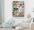 Large 36x48 Contemporary Abstract Acrylic Painting on Canvas – Mint & Pastel Expressions For Sale - Image 4 of 10