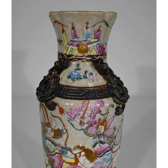 Antique Chinese Vase in Porcelain from Nankin For Sale - Image 9 of 15