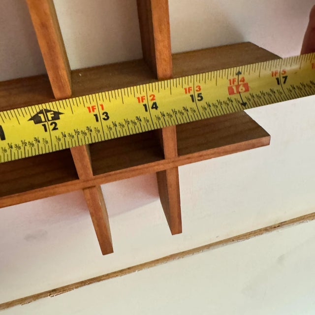 1960s Mid Century Modern Wooden Wall Shelves or Wall Decor- Set of 3 For Sale - Image 5 of 11