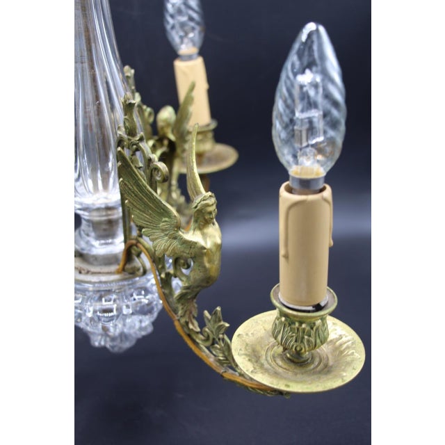 Crystal and Bronze Chandelier from the Baccarat Company, 19th Century For Sale - Image 5 of 9