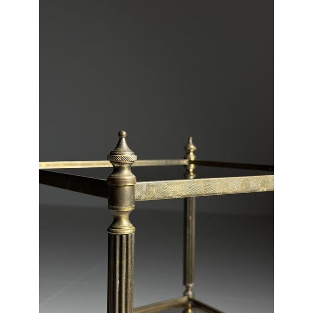 Tiered Metal Side Table For Sale - Image 6 of 17