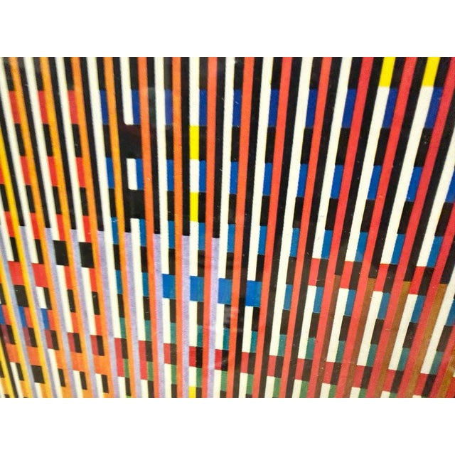 Yaacov Agam Optical Art Typograph Serigraph Limited 53/200 For Sale In Chicago - Image 6 of 8