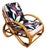 Restored MCM Three-Strand Full Round Pretzel Lounge Chair W/ Arched "U" Base For Sale