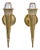 Pair of Midcentury Bronze Sconces Attributed to Genet and Michon, France 1950s For Sale