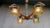 Material: wood, glass, metal. nice authentic retro vintage chandelier. Holder-metal, wood. 4 light elements, translucent...