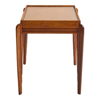 The Vintage Art Deco Square Accent Table For Sale