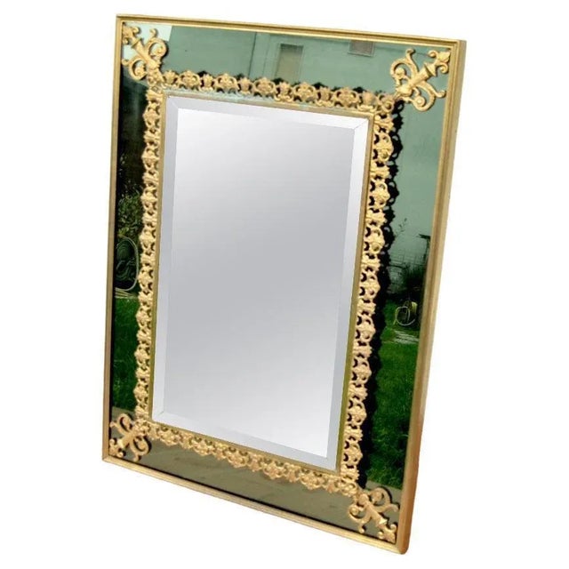 Vintage Decorated Mirror, 1970s For Sale - Image 6 of 6