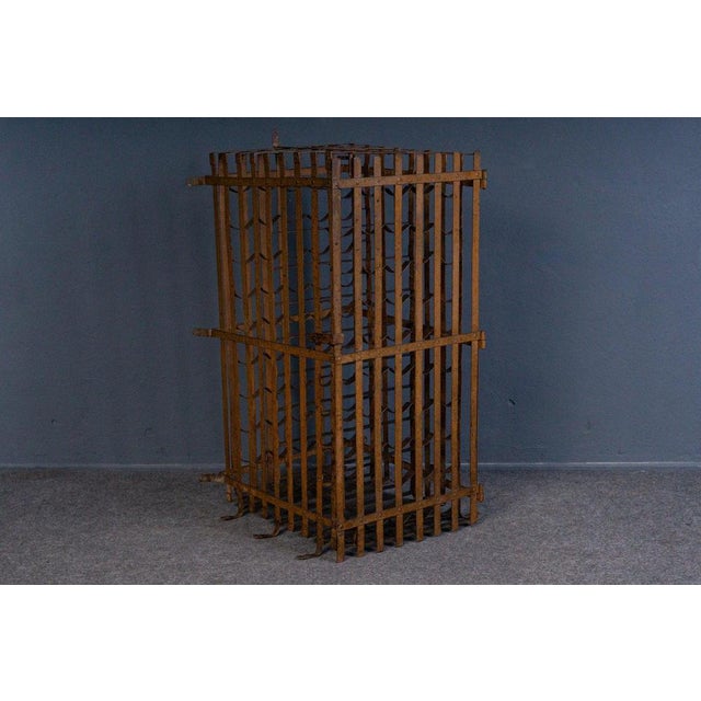 Vintage Steel Wine Rack For Sale - Image 14 of 18