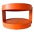 Vintage Space Age Orange Side Table on Wheels, 1960s For Sale - Image 4 of 9
