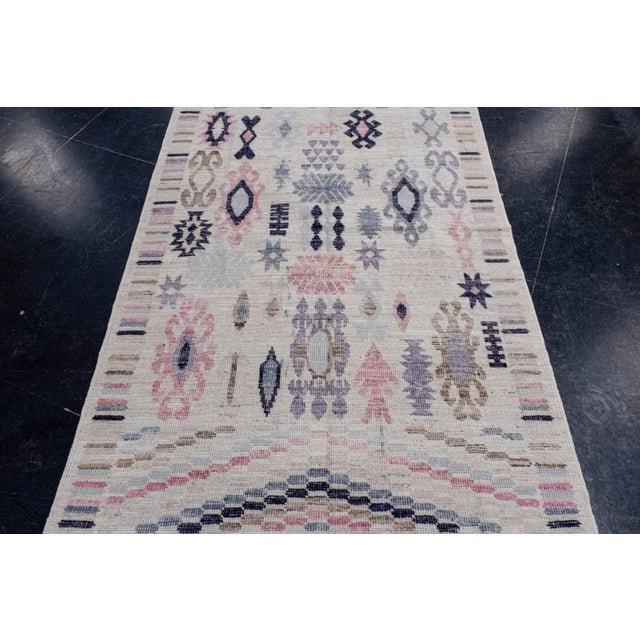 Turkish Oushak Rug 4'2" x 6'3" #16999 Explore a curated collection of hallway runners, wool rugs, and handmade...