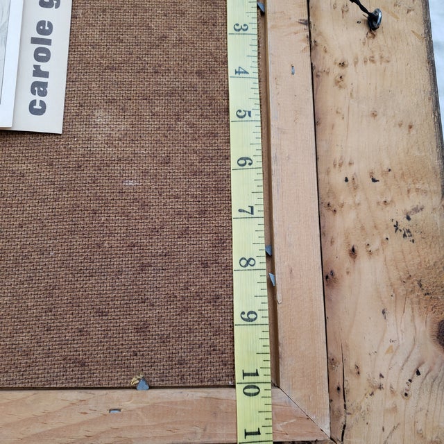 1980s Carole Gerst Katz Textured Floral Art Impasto Oil Painting in Ornate Gold Gilted Wood Frame Signed For Sale - Image 15 of 18