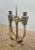 Swedish Folk Taserud Candelabra in Wood and Wrought Iron, 1950s For Sale - Image 5 of 7
