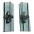 Late 20th Century Space Age Style Pair Italian Wall Sconces in Chrome Metal and Tempered Crystal For Sale