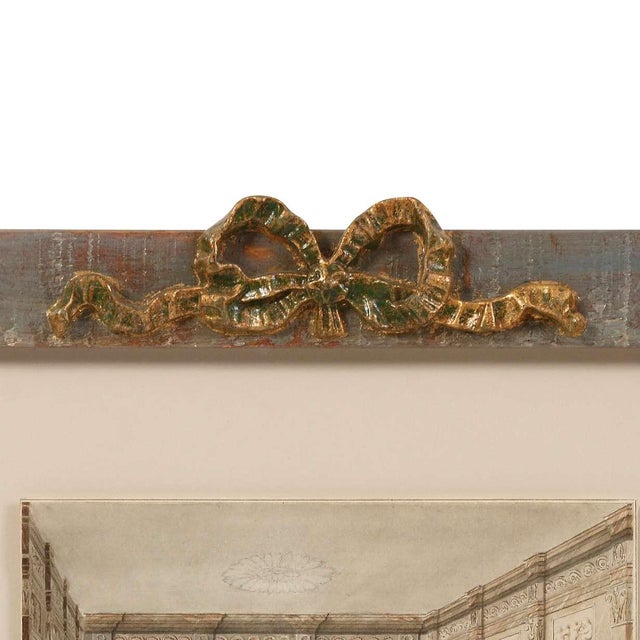 A Watercolor Painting of a Classical Interior For Sale - Image 4 of 4