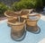 McGuire Vintage Wicker Barrel Back Armchairs, a Set of 4 For Sale In San Diego - Image 6 of 16
