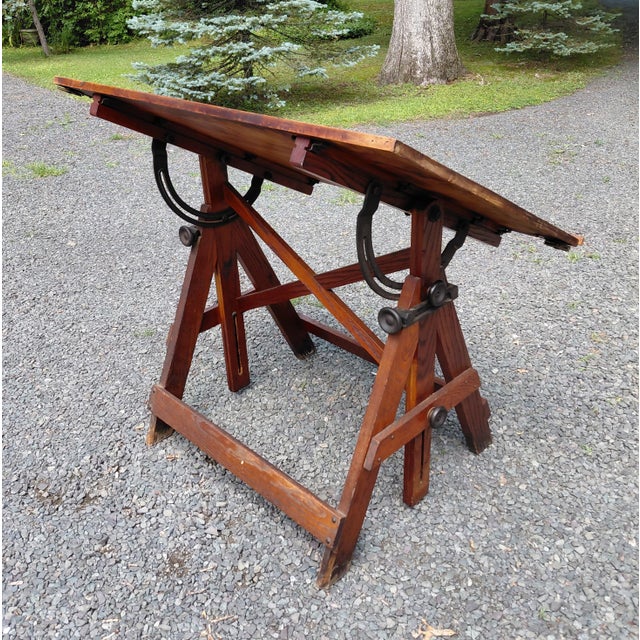 1940s Keuffel and Esser Popular Drafting Table For Sale - Image 10 of 16