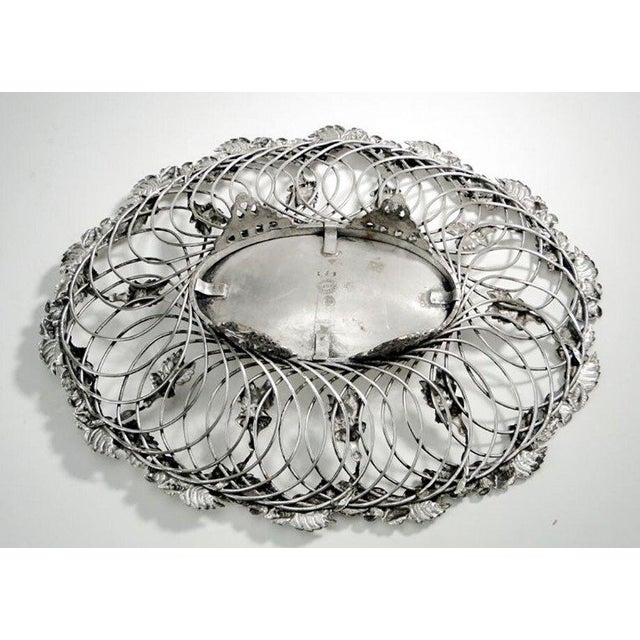 Art Nouveau Fruit Basket from Norblin & Co, Poland, 1900s For Sale - Image 14 of 15