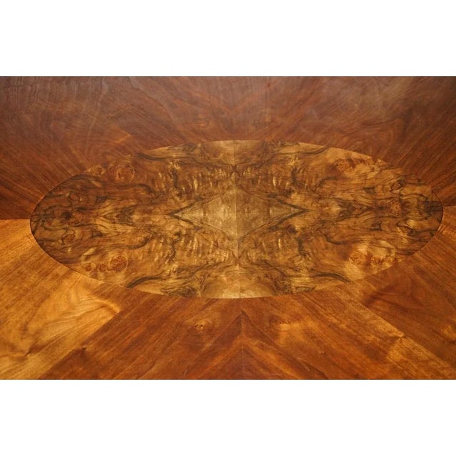 Wood Italian Burr Walnut and Chrome Coffee Table For Sale - Image 7 of 13