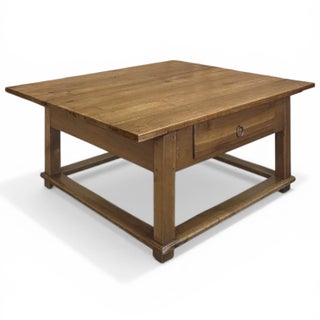 19th Century Rustic Country French Fruitwood Coffee Table For Sale