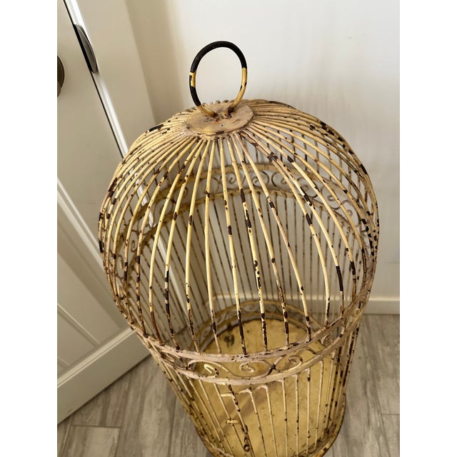 Antique Large Iron Birdcage For Sale - Image 4 of 6
