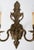 1950s 1950s Spanish Rococo Chased Brass 2-Light Wall Sconce For Sale - Image 5 of 11