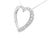 1950s White Gold Diamond Heart Pendant Necklace For Sale In Lexington, KY - Image 6 of 10