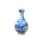 This is a handmade Chinese blue and white and red porcelain small vase. The surface is handpainted with precise oriental...