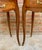 1940s Pair of French Louis XV Style Bedside Tables with Marquetry and Brass Hardware, Pair For Sale - Image 9 of 10