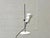 Mid-Century Modern Space Age White Metal Table Lamp, 1970s For Sale - Image 3 of 16