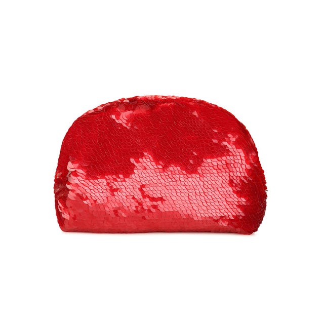 Rafe Red Sequin Aya Frame Clutch For Sale