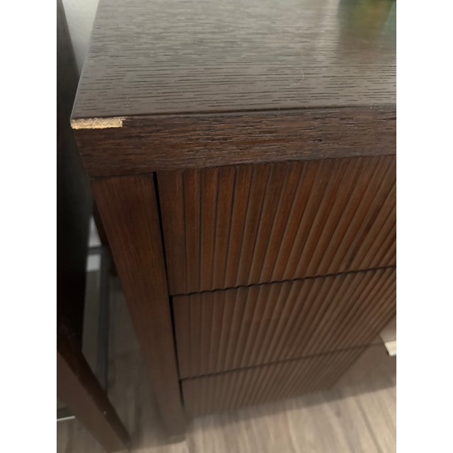 Mid-Century Modern Chestnut Night Table-Set of 2 For Sale - Image 12 of 12