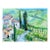 Cypress Road, Tuscany - Original Modern Oil Painting on Canvas For Sale