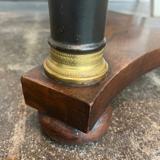 Wood 1990s Italian Hand Carved Round Walnut Occasional Table For Sale - Image 7 of 13