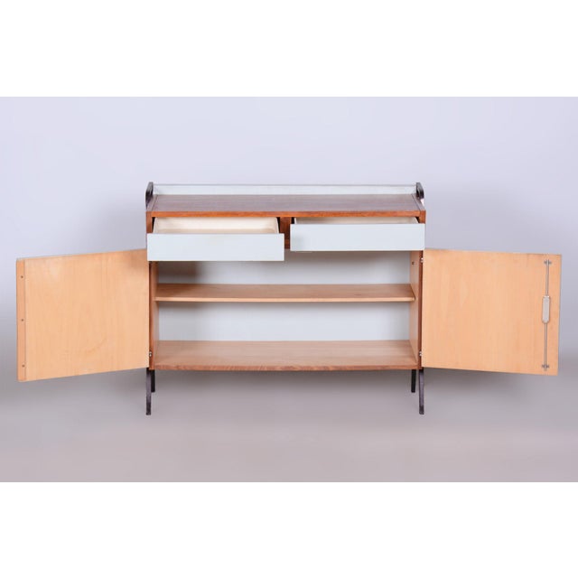 1950s Mid-Century Cabinets in Mahogany, Central Europe, 1950s, Set of 3 For Sale - Image 5 of 18